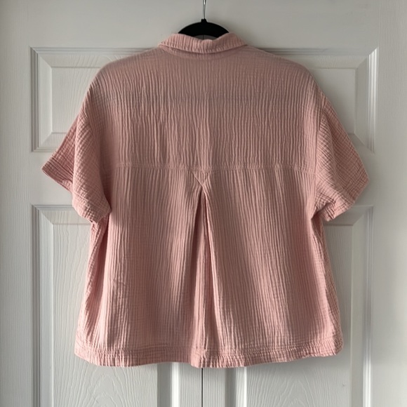 Madewell Casual Pink Blouse - Picture 4 of 6